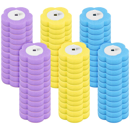 18/36 pçs escova de vaso sanitário descartável substituição cabeça kit limpeza vaso sanitário escova alça longa wc acessórios ferramenta