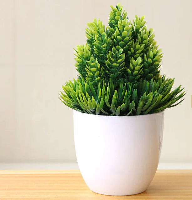 1pc plantas artificiais bonsai pequena árvore simulação plantas flores falsas mesa vaso ornamentos decoração para casa hotel jardim decoração