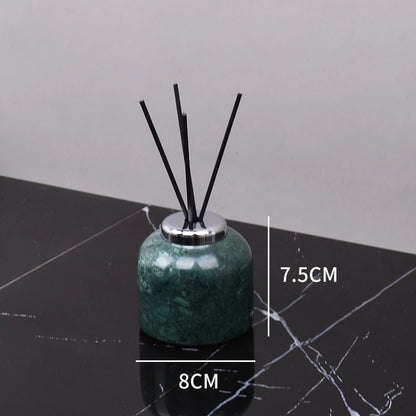 Kit de lavagem de banheiro verde mármore, mercadorias domésticas, produtos de banheiro, garrafa de shampoo, garrafa de sabão, pote de cotonete de algodão, bandeja