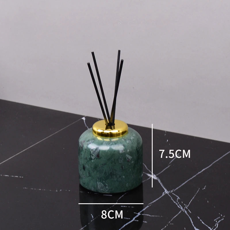 Kit de lavagem de banheiro verde mármore, mercadorias domésticas, produtos de banheiro, garrafa de shampoo, garrafa de sabão, pote de cotonete de algodão, bandeja