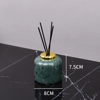 Kit de lavagem de banheiro verde mármore, mercadorias domésticas, produtos de banheiro, garrafa de shampoo, garrafa de sabão, pote de cotonete de algodão, bandeja