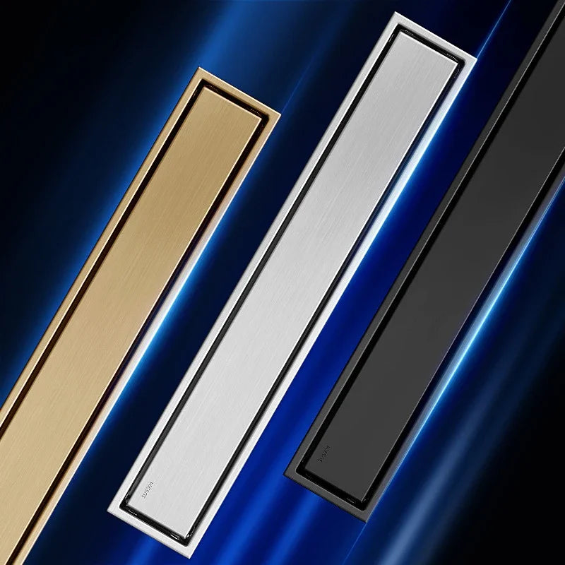 304 de aço inoxidável invisível dreno de chão ouro escondido dreno de chão estendido anti-odor dreno de chuveiro acessórios do banheiro escorredor