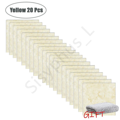 10-50 pçs pvc mármore adesivos de parede auto-adesivo engrossado telha adesivo banheiro à prova dwaterproof água piso adesivo cozinha decoração para casa