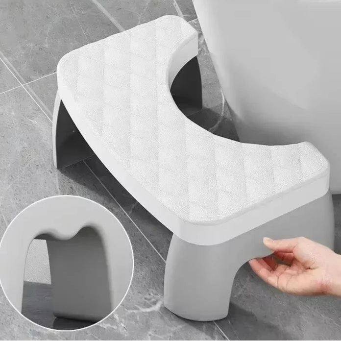 Tamborete de toalete antiderrapante de plástico adulto, apoio para os pés de escritório, idosos, crianças e mulheres grávidas no banheiro fezes de toalete agachadas