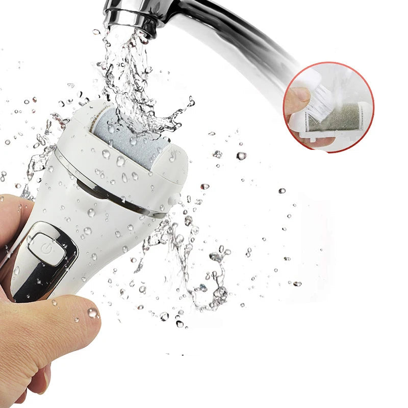 Lixa elétrica para pés, lixa para calcanhares, ferramentas de pedicure, ferramenta profissional para cuidados com os pés, removedor de calos de pele dura morta