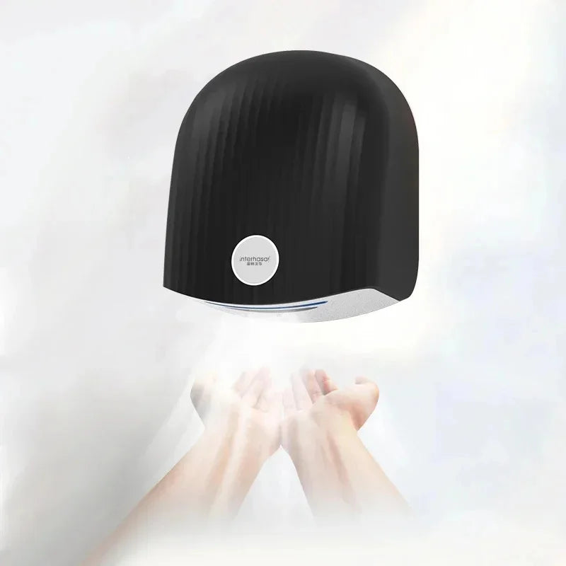 Secador Automático de Mãos, Quente e Frio, Alta Velocidade, Vento, Indução de Parede, Banheiro, Sanitário, 220V, 1200W, 30 M/s