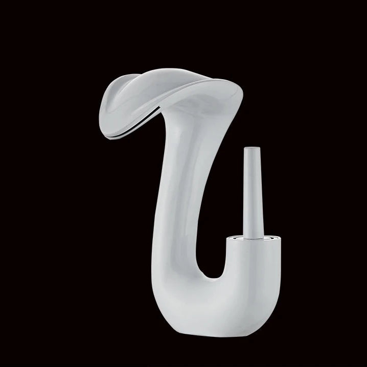 Ouro criativo torneira da bacia de lavagem quente e fria torneiras pia do banheiro único furo torneiras do banheiro deck montado água