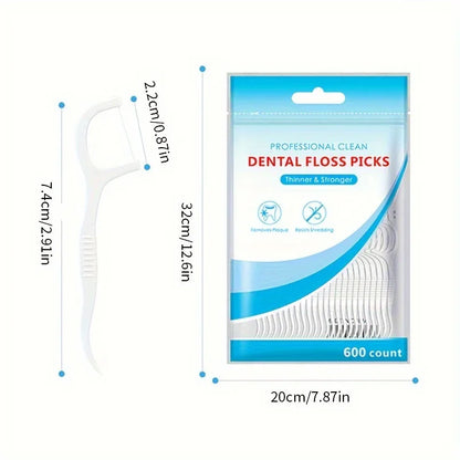 30/50/100/300/600PCS fio dental liso descartável ultrafino, palito de dente doméstico
