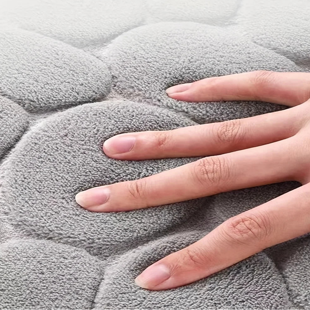 Tapete de banheiro curvo engrossado, chuveiro, porta absorvente, banheiro, antiderrapante, resistente à sujeira, entrada