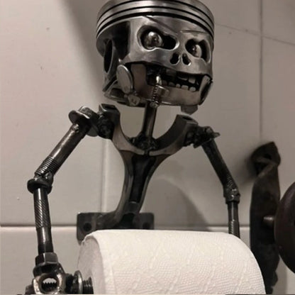 Esqueleto criativo suporte de tecido decoração do banheiro suporte de toalha de papel decoração do banheiro suporte de toalha de papel de aço inoxidável