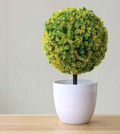 1pc plantas artificiais bonsai pequena árvore simulação plantas flores falsas mesa vaso ornamentos decoração para casa hotel jardim decoração