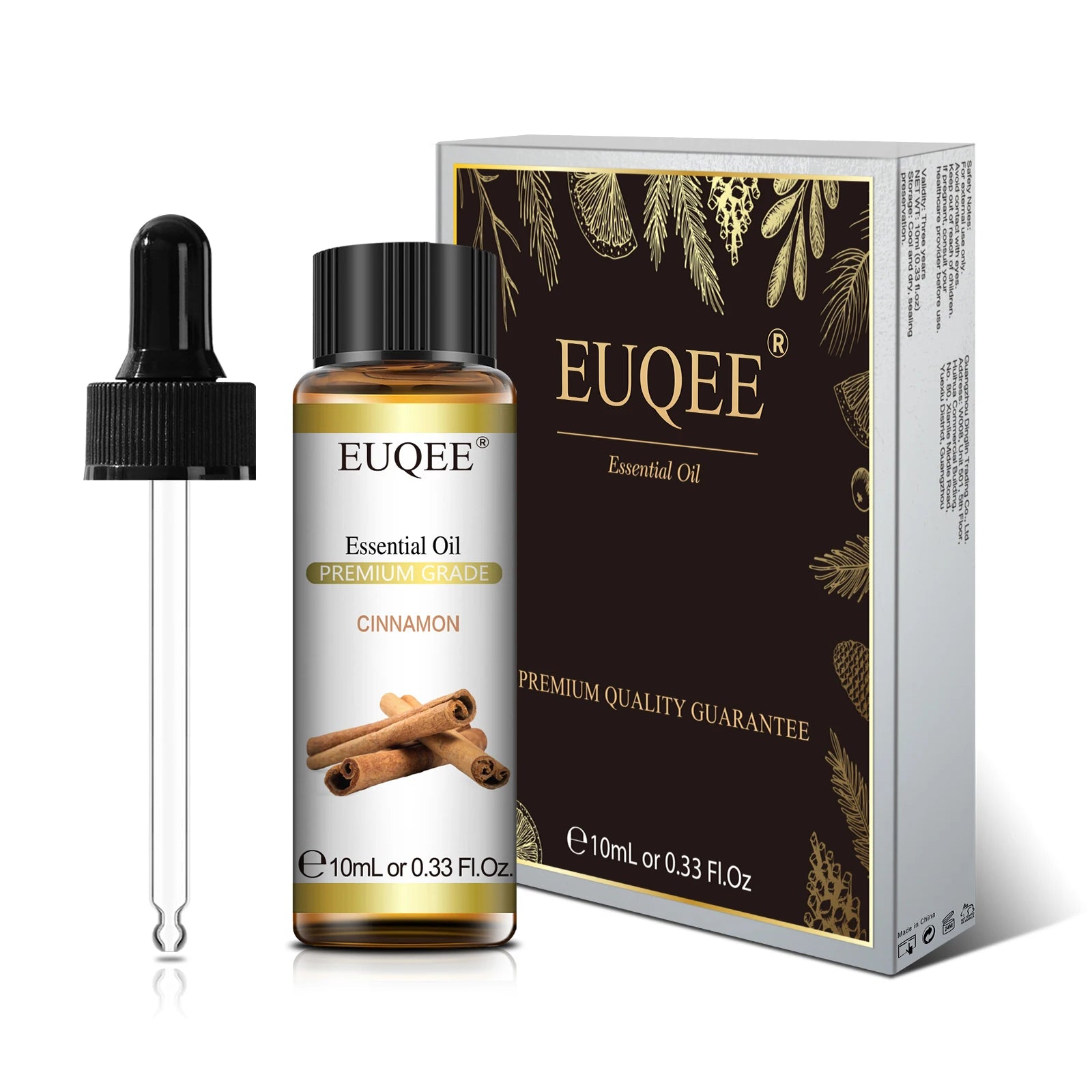Euqee 10ml óleo essencial de planta natural com conta-gotas para difusor umidificador lavanda jasmim eucalipto baunilha óleos essenciais