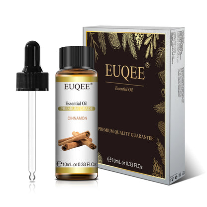 Euqee 10ml óleo essencial de planta natural com conta-gotas para difusor umidificador lavanda jasmim eucalipto baunilha óleos essenciais