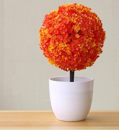 1pc plantas artificiais bonsai pequena árvore simulação plantas flores falsas mesa vaso ornamentos decoração para casa hotel jardim decoração