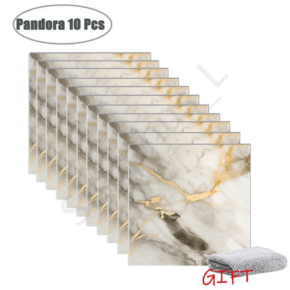 10-50 pçs pvc mármore adesivos de parede auto-adesivo engrossado telha adesivo banheiro à prova dwaterproof água piso adesivo cozinha decoração para casa