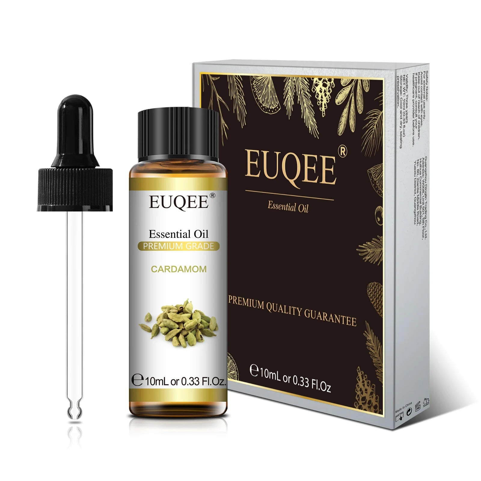 Euqee 10ml óleo essencial de planta natural com conta-gotas para difusor umidificador lavanda jasmim eucalipto baunilha óleos essenciais