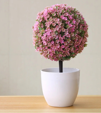 1pc plantas artificiais bonsai pequena árvore simulação plantas flores falsas mesa vaso ornamentos decoração para casa hotel jardim decoração