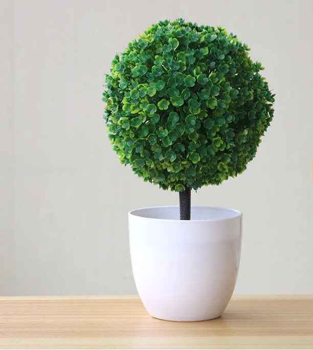 1pc plantas artificiais bonsai pequena árvore simulação plantas flores falsas mesa vaso ornamentos decoração para casa hotel jardim decoração