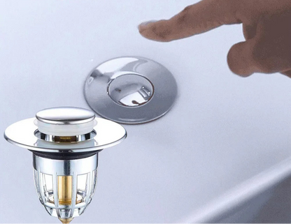 Imprensa bounce bacia pop-up filtro de drenagem do banheiro chuveiro pia filtro plug lavatório pia de cabelo filtro cozinha banheira rolha