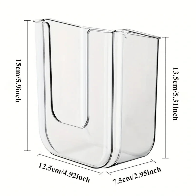[Celeção popular] Caixa de armazenamento de tecido úmido montada na parede não perfurada para banheiro com grande abertura e forte capacidade de carga