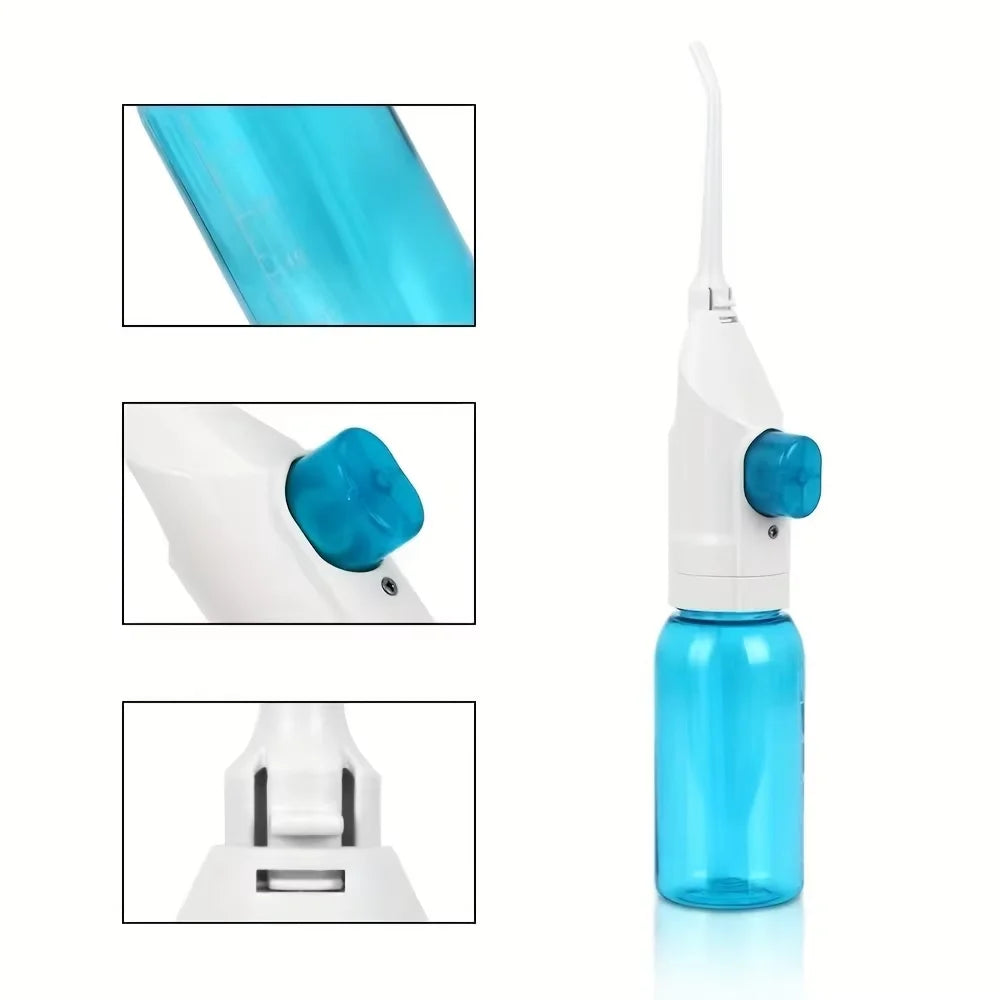 Irrigador oral de alta pressão doméstico portátil dentes limpos água fio dental manual palito de água de alta pressão