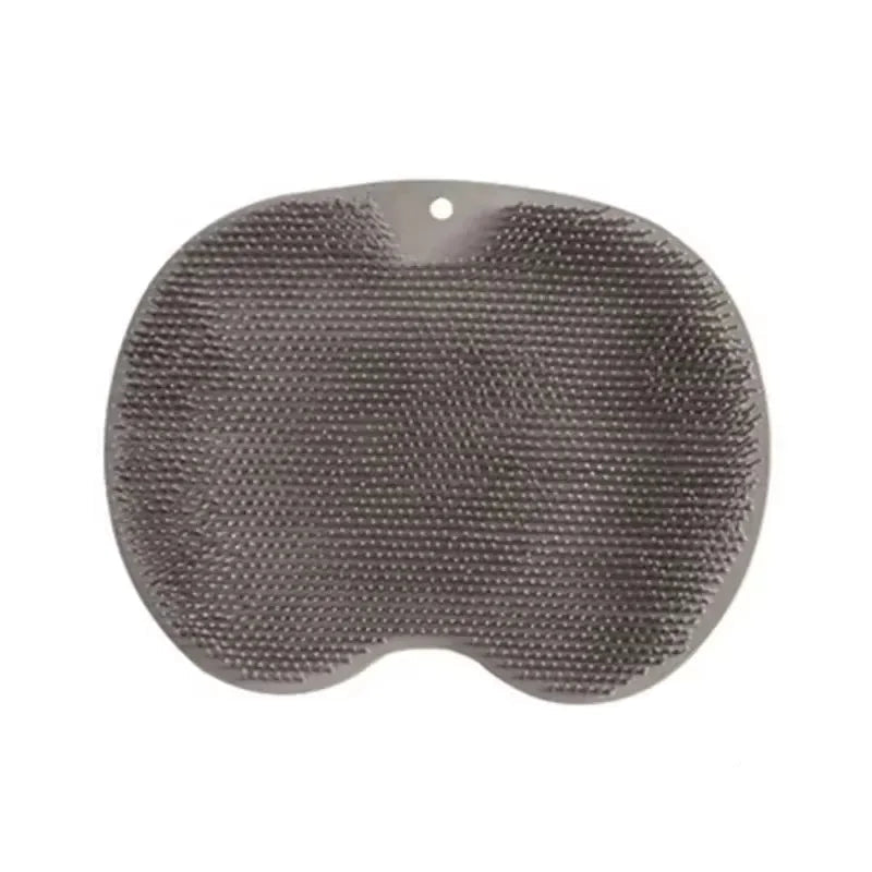 Lavar a escova dos pés limpador do corpo esponja de silicone banho massagem esteira chuveiro volta escova fixado na parede tapete de lavagem dos pés com ventosa