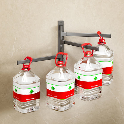 Banheiro Toalheiro Rotativo Porta toalha Espaço Alumínio 2/3/4/5 Barra Cabide de toalha Prateleira de cozinha Suspensão de papel Montado na parede