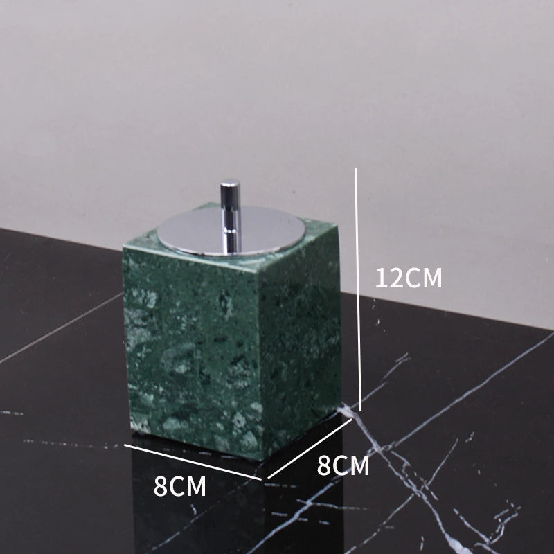 Kit de lavagem de banheiro verde mármore, mercadorias domésticas, produtos de banheiro, garrafa de shampoo, garrafa de sabão, pote de cotonete de algodão, bandeja