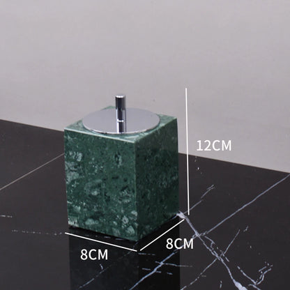 Kit de lavagem de banheiro verde mármore, mercadorias domésticas, produtos de banheiro, garrafa de shampoo, garrafa de sabão, pote de cotonete de algodão, bandeja