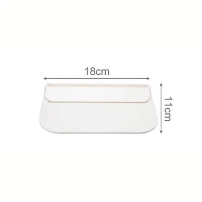 Prateleira de parede dobrável, para banheiro, banheiro, cozinha, cabeceira, armazenamento de telefone sem perfuração, armazenamento de roteador wi-fi, 1 peça