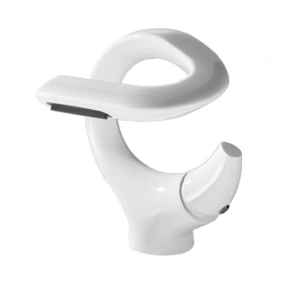 Torneira de lavatório de banheiro, Torneira misturadora de água quente e fria em cachoeira, Guindaste único, Torneira misturadora preta cromada, Novo design