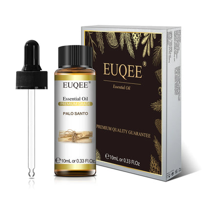 Euqee 10ml óleo essencial de planta natural com conta-gotas para difusor umidificador lavanda jasmim eucalipto baunilha óleos essenciais