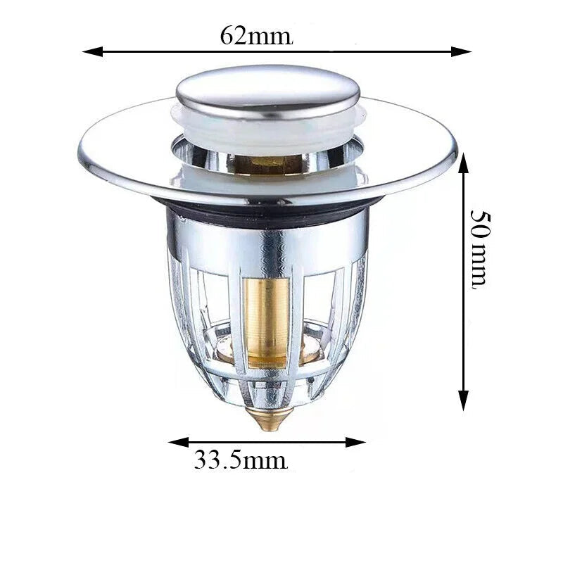 Imprensa bounce bacia pop-up filtro de drenagem do banheiro chuveiro pia filtro plug lavatório pia de cabelo filtro cozinha banheira rolha