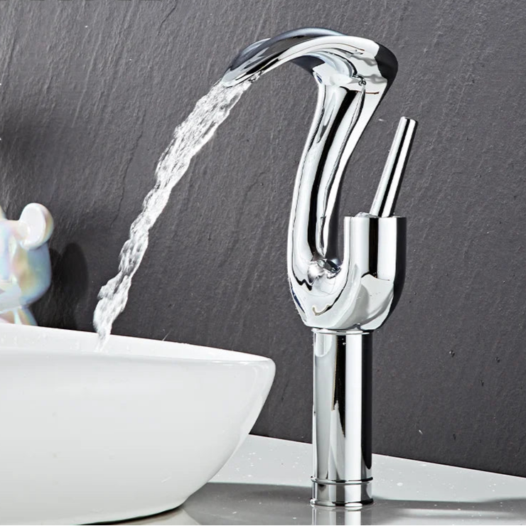 Ouro criativo torneira da bacia de lavagem quente e fria torneiras pia do banheiro único furo torneiras do banheiro deck montado água